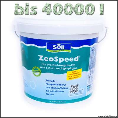 20 kg Söll Zeolith als Phosphatbinder für 40000 l Teichwasser