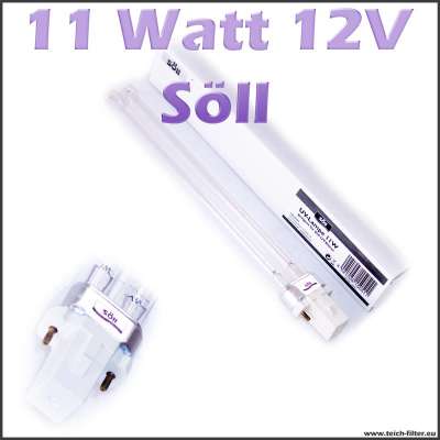 11 Watt 12 Volt UV Lampe Söll für Teichklärer