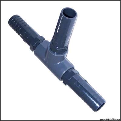 25 mm (1 Zoll) T-Verteiler aus PVC für Schlauch und Teiche