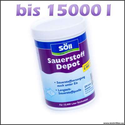 30 Sauerstofftabletten für Teiche bis 15000 l Wasser im Winter unter Eis