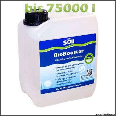 2,5 l Söll Biobooster Teichbakterien bis 75000 l Wasser