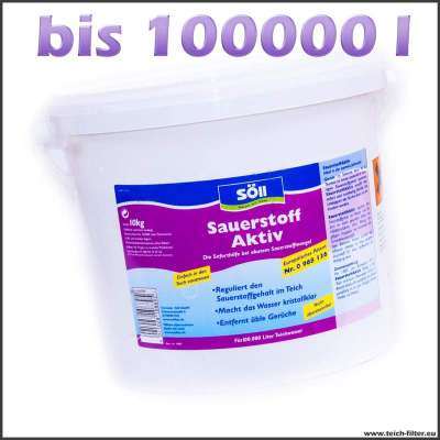 10 kg Söll Sauerstoff Aktiv für Koiteiche bis 100000 Liter