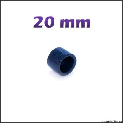 20 mm Endkappe aus PVC Kunststoff