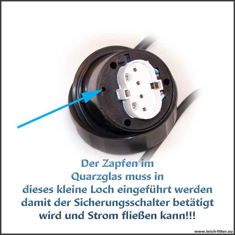 UVC Lampe Sera Pond 55X mit 55 Watt Leistung aus Edelstahl Teichfilter