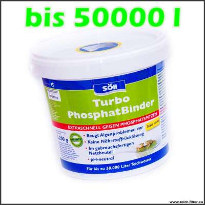 1,2 kg Söll Turbo Phosphatbinder für 50000 l Teiche