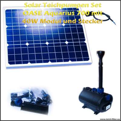 Solar Teichpumpen Set 12V 700 mit 40 Watt Modul