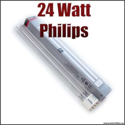 24 Watt UVC Ersatzlampe Philips (Brenner, Birne) für UVC Klärer am Teich gegen Algen