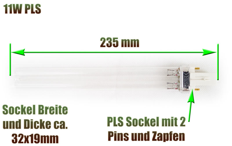 uvc-ersatzlampe-pls-eco-philips-sockel-235-mm-11-watt-klaerer-osaga-xclear-aquaforte-oase-jbl