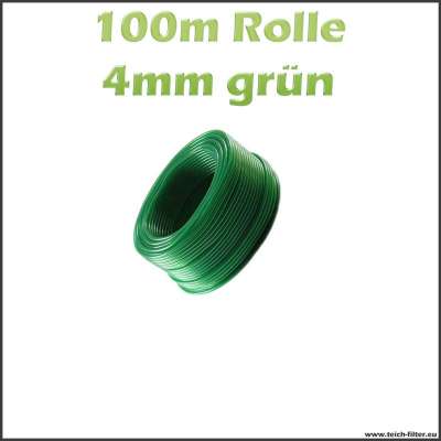 100 m Rolle grüner Luftschlauch mit 4 mm Innendurchmesser