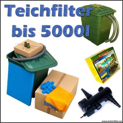 Teichfilter Eco bis 5000 Liter mit Pumpe und UVC