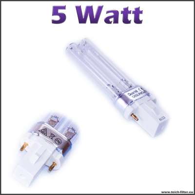 5 Watt UV Lampe für Teich und Aquarium