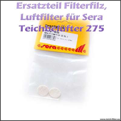 Ersatzteil 06734 Filterfilz als Luftfilter für Sera Pond Air 275 R Plus Teichbelüfter