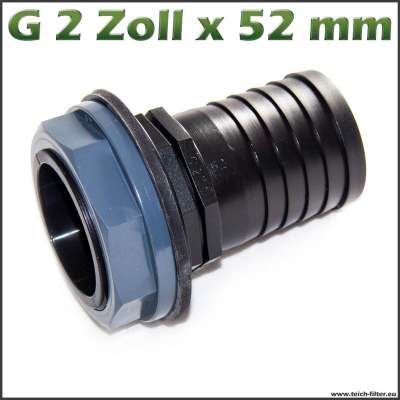 52mm x G 2 Zoll Schlauchanschluss