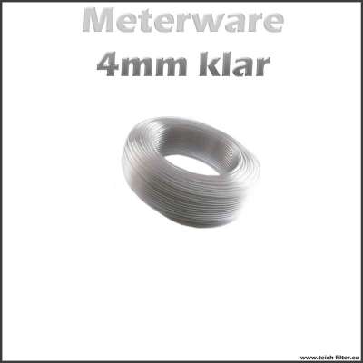 4mm Aquaristikschlauch klar transparent