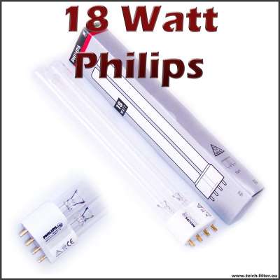 18 Watt UV Lampe Philips mit PLL Sockel gegen Algen