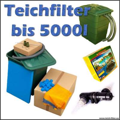 Teichfilter bis 5000 Liter Premium mit Pumpe und UVC