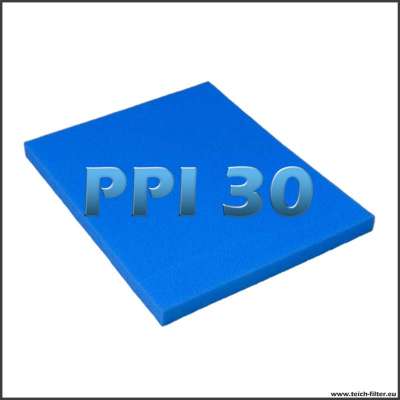 Filtermatte PPI 30 mit 75 x 60 x 5 cm für Regentonnen zum Filterbau