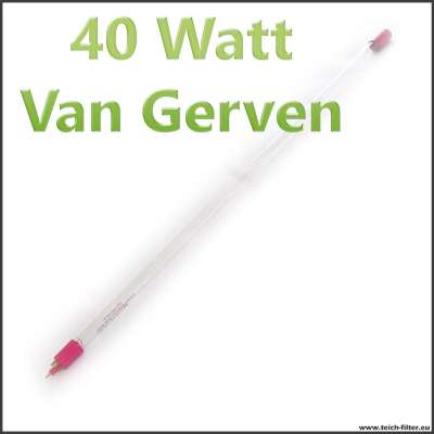 UVC Ersatzlampe 40W von Van Gerven mit T5 Sockel rot