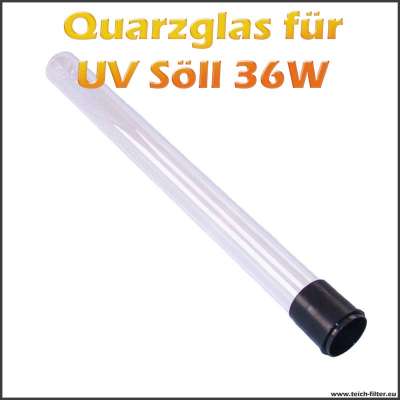 Quarzglas für Söll UVC Wasserklärer 36 Watt