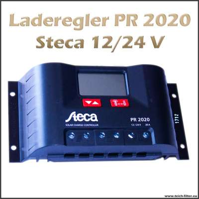 Laderegler 12V bis 24V PR 2020 für 20A von Steca an Hybrid Solar Inselanlagen