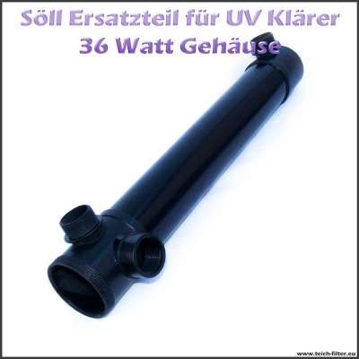 16564 Gehäuse mit Schauglas für Söll 36 Watt UV Klärer