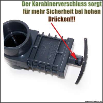 Valterra Zugschieber extra stark DN 50 mm für hohen Druck Teichfilter