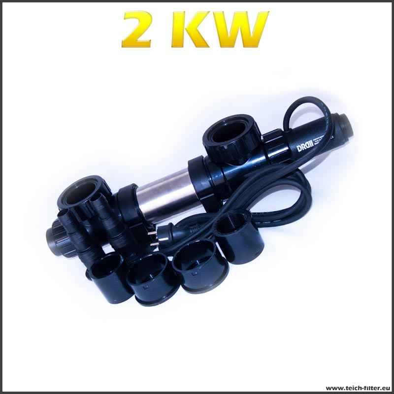 2 KW Teichheizung im Winter Teichfilter