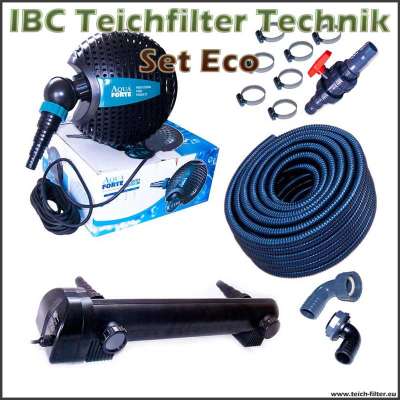 Technik Set Eco für IBC Teichfilter bis 150000 Liter