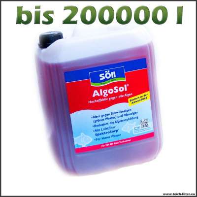 10 l Söll Algosol für bis zu 200000 l Teichwasser gegen Algen