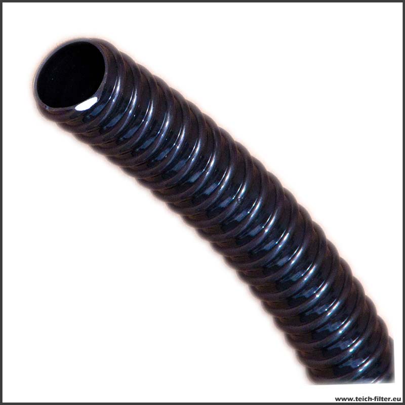 Schwarzes flexibles Wellrohrschlauch 17.5x21.2mm 5ft lang für Teichpumpenfilter 