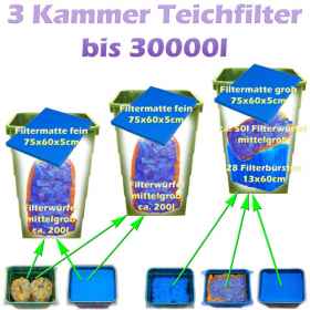 Teichfilter Aufbau und Filtermedien Reihenfolge Teichfilter