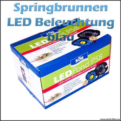 Springbrunnen LED Beleuchtung 12V Söll blau