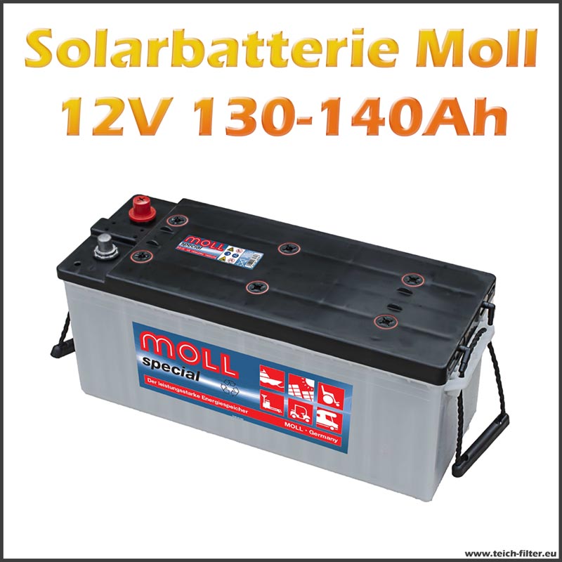 Solarbatterie 130-140Ah 12V Moll für Gartenhaus