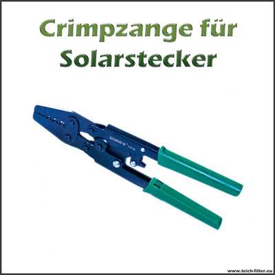 Crimpzange universal für Kabelschuhe, Aderendhülsen und Solarstecker