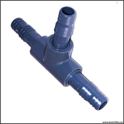 3/4 Zoll T-Verteiler für 20 mm Schlauch an Teichpumpen, Garten und Industrie