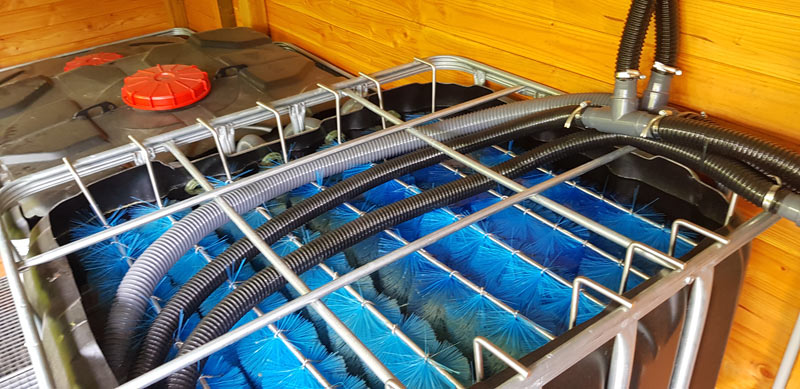 Erfahrung und Bewertung mit Teichfilter aus IBC Container an 250000