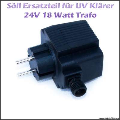 15257 Ersatz Trafo 18W 24V für Söll UV Klärer