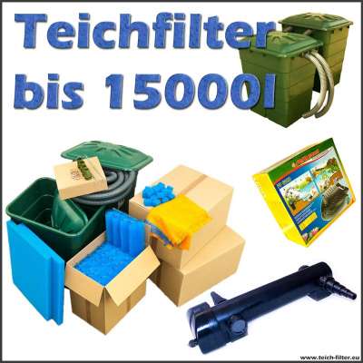 Teichfilter bis 15000 Liter Eco mit Pumpe und UVC