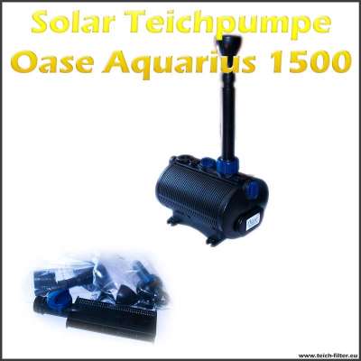 Oase Aquarius 1500 Solar Teichpumpe 12V mit Filter