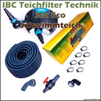 Eco 12V Technikset klein für IBC Teichfilter am Schwimmteich