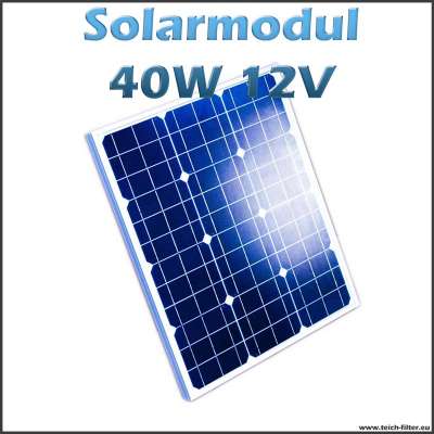 Solarmodul 40W 12V für Garten und Balkon