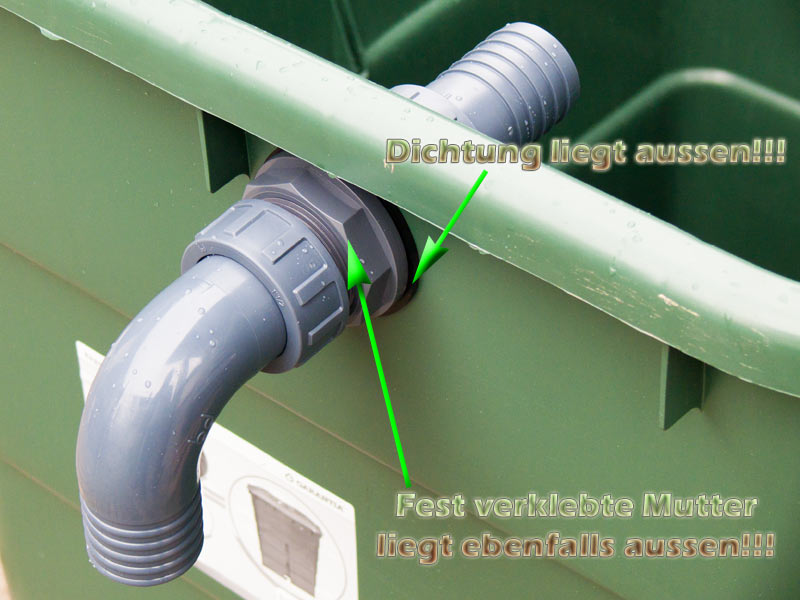 Tankdurchführung mit Schlauchtülle aus PVC Kunststoff selber bauen